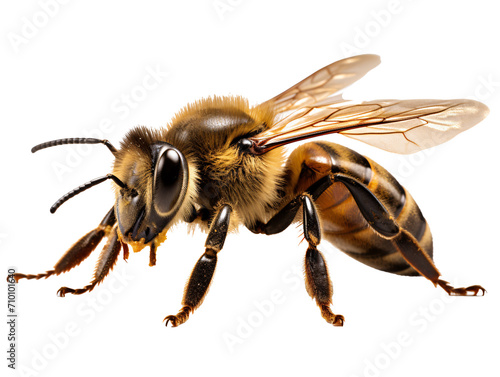 a close up of a bee photo