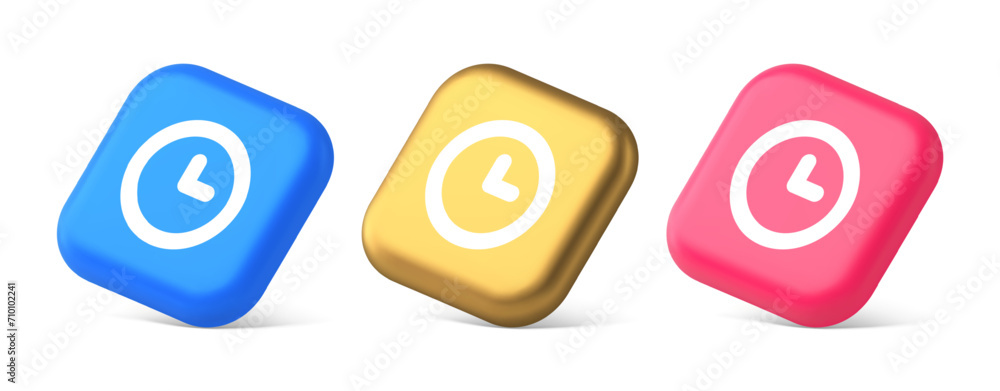 Timer countdown deadline control button time management watch web app design 3d isometric icon Timer countdown deadline control button time management watch web app design 3d isometric icon