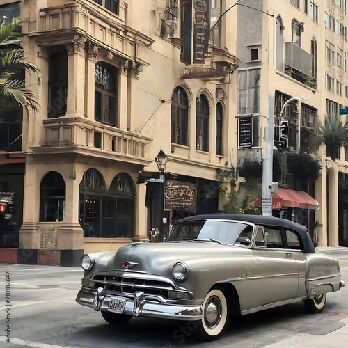 Vintage Car In Downtown Los Angeles, California © Antonio Giordano