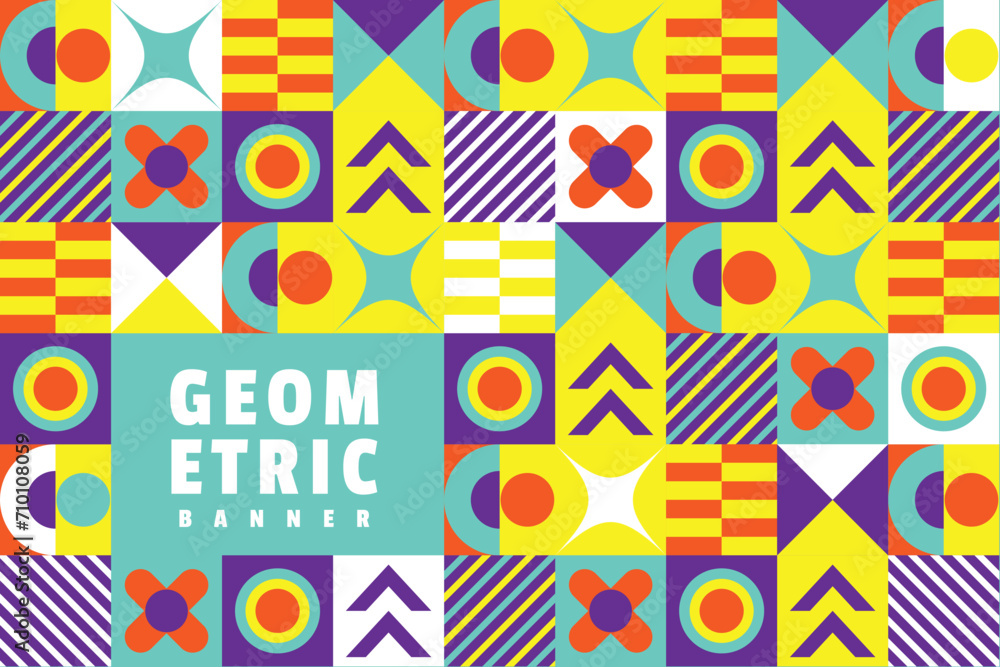 Simple flat design geometric background art Simple flat design geometric background art