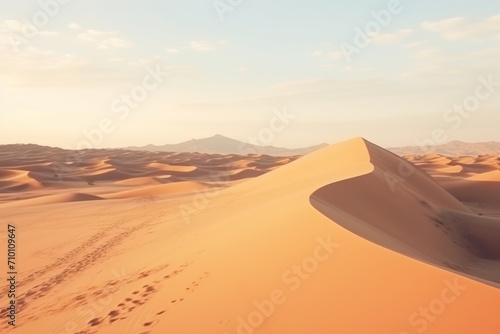 Dunhuang Desert Sand Mountain Scenery