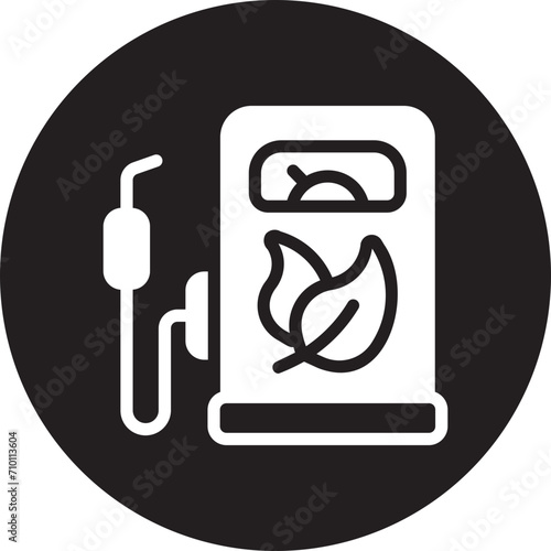 biofuel glyph icon