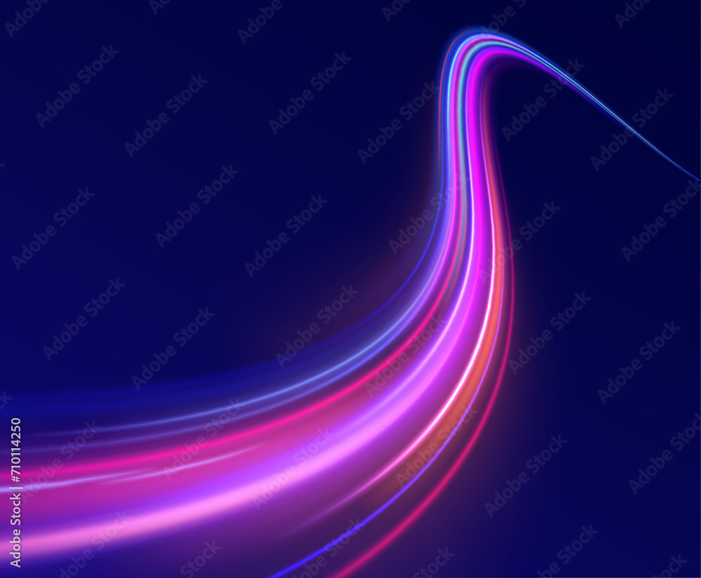 Expressway, car headlight effect. Speed connection vector background. Acceleration speed motion on night road. Expressway, car headlight effect. Speed connection vector background. Acceleration speed motion on night road.