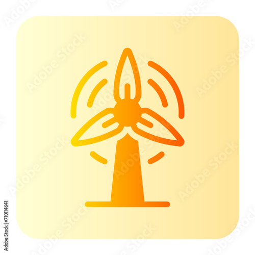 wind energy gradient icon