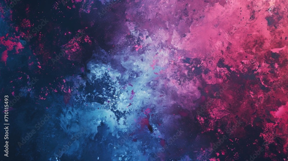 Abstract blue and pink grunge background. Fantasy fractal texture - obrazy, fototapety, plakaty 