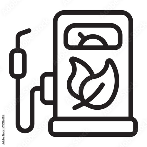 biofuel line icon