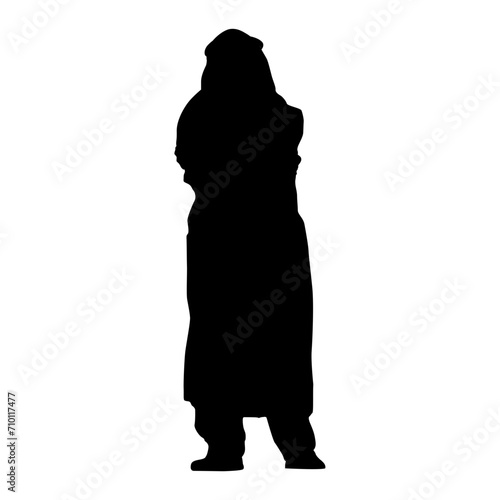 silhouette of businessman