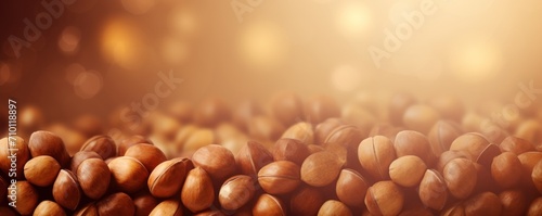 Hazelnut retro gradient background with grain texture photo