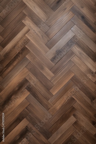 Hazelnut oak wooden floor background. Herringbone pattern parquet backdrop © Lenhard