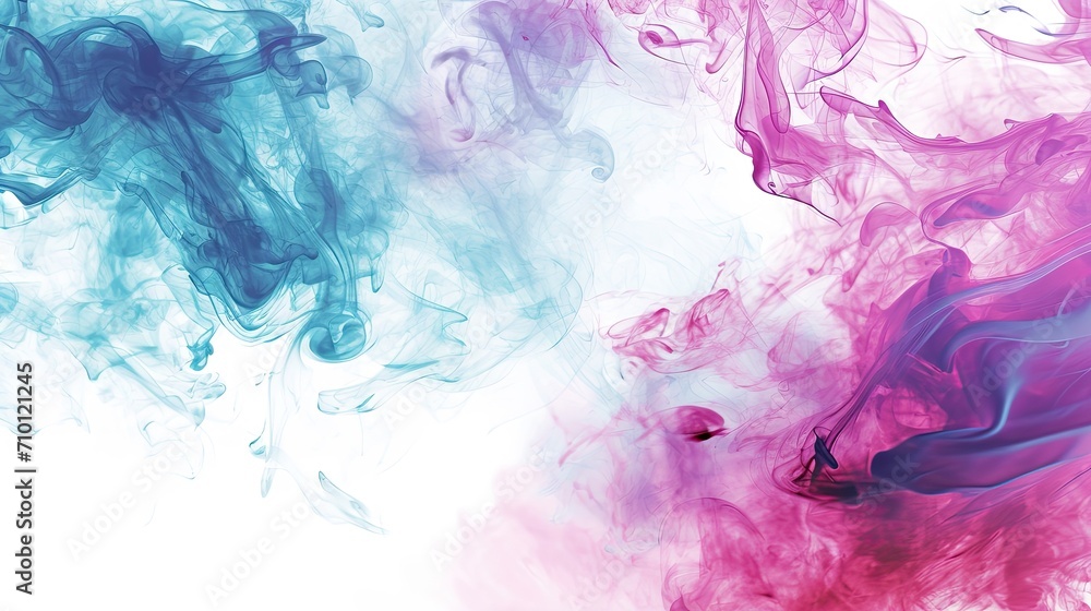 Purple and blue smoke on a white background. Background from the smoke of vape Purple and blue smoke on a white background. Background from the smoke of vape