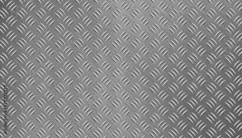 3d realistic vector iluustration. Metal floor. Still thread pattern. photo