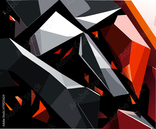 A metal sheet tearing. vektor icon illustation