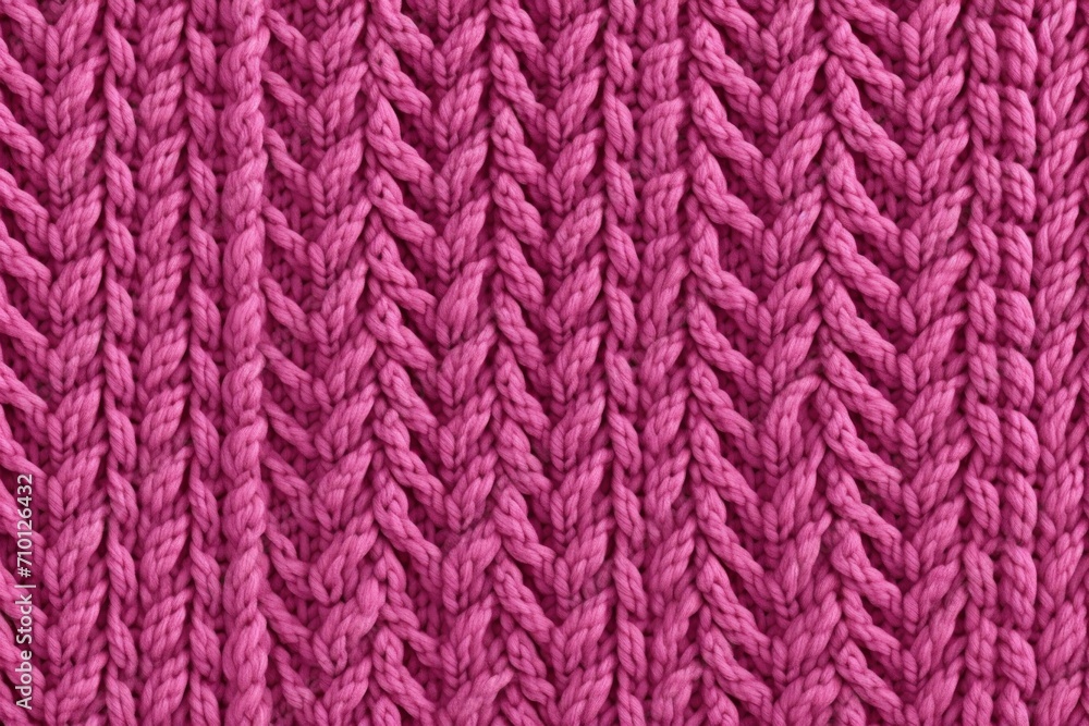 Cozy and comforting seamless pattern featuring a warm and inviting knit sweater texture in a soft magenta color