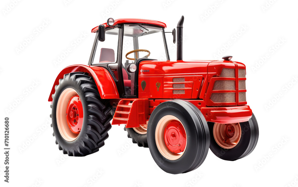 Farming Machinery: Agricultural Tractor isolated on transparent Background Farming Machinery: Agricultural Tractor isolated on transparent Background
