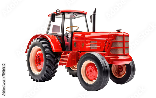 Farming Machinery  Agricultural Tractor isolated on transparent Background