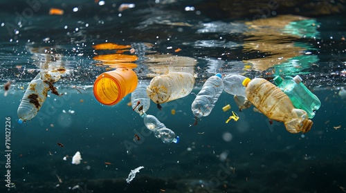 Submerged plastic waste alarming consequences of ocean pollution on marine ecosystems..
