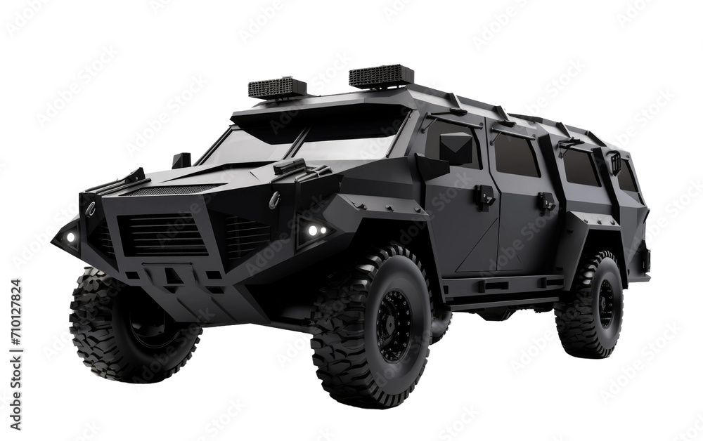 Dark Armored Automobile isolated on transparent Background Dark Armored Automobile isolated on transparent Background