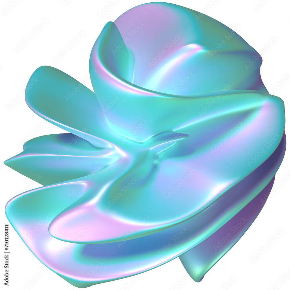 Fototapeta premium holographic futuristic shapes