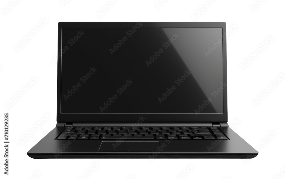 Midnight-Colored Laptop isolated on transparent Background Midnight-Colored Laptop isolated on transparent Background