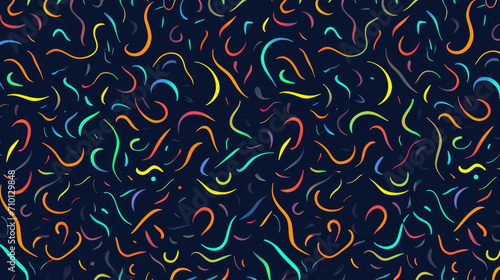 Wallpaper Mural Vibrant pattern of curved lines on dark background. Can be used for various design projects. Torontodigital.ca