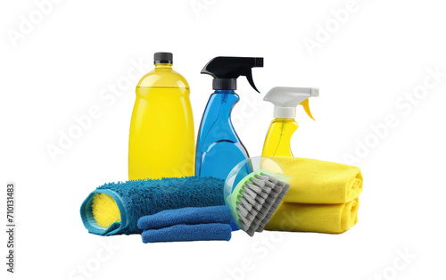 Vehicle Washing Ensemble isolated on transparent Background
