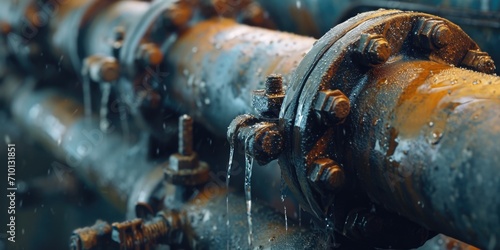 A detailed close up of a pipe covered in icicles. Perfect for winter-themed designs and illustrations