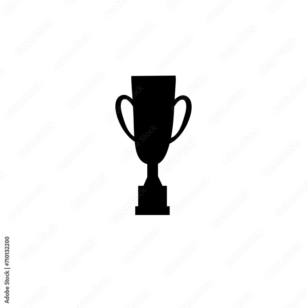 Award cup and trophy silhouette Award cup and trophy silhouette