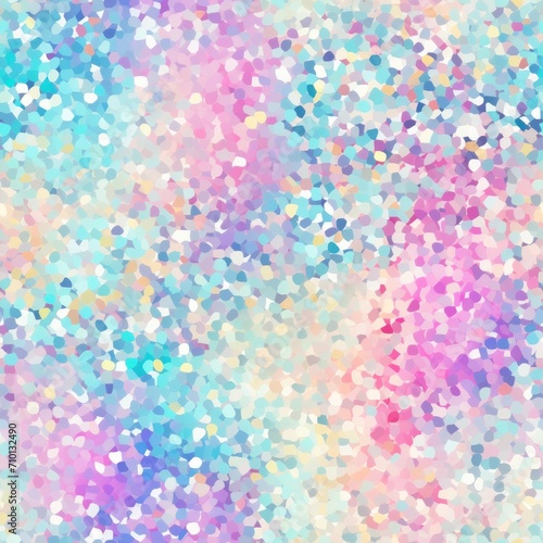 Pastel holographic iridescent glitter, seamless tile pattern