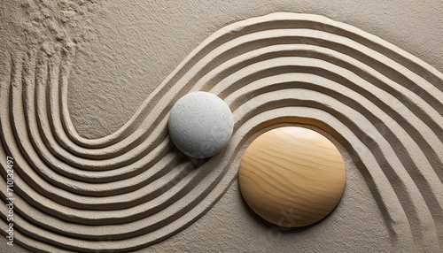 Stone circle brings harmony and spirituality outdoors generated by AI