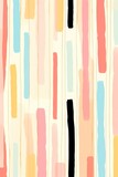 Background seamless playful hand drawn light pastel ebony pin stripe fabric pattern