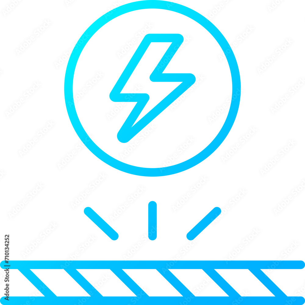 Icon Fabric Properties blue Color gradient - antistatic Icon Fabric Properties blue Color gradient - antistatic