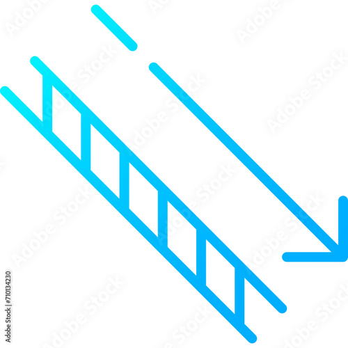 Icon Fabric Properties blue Color gradient - slippery