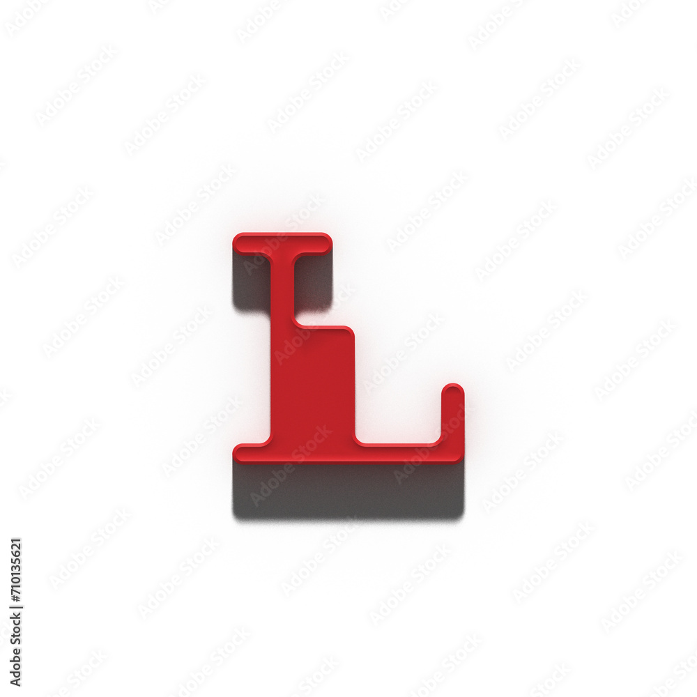 3D Character in Red with Drop Shadow 3D Character in Red with Drop Shadow