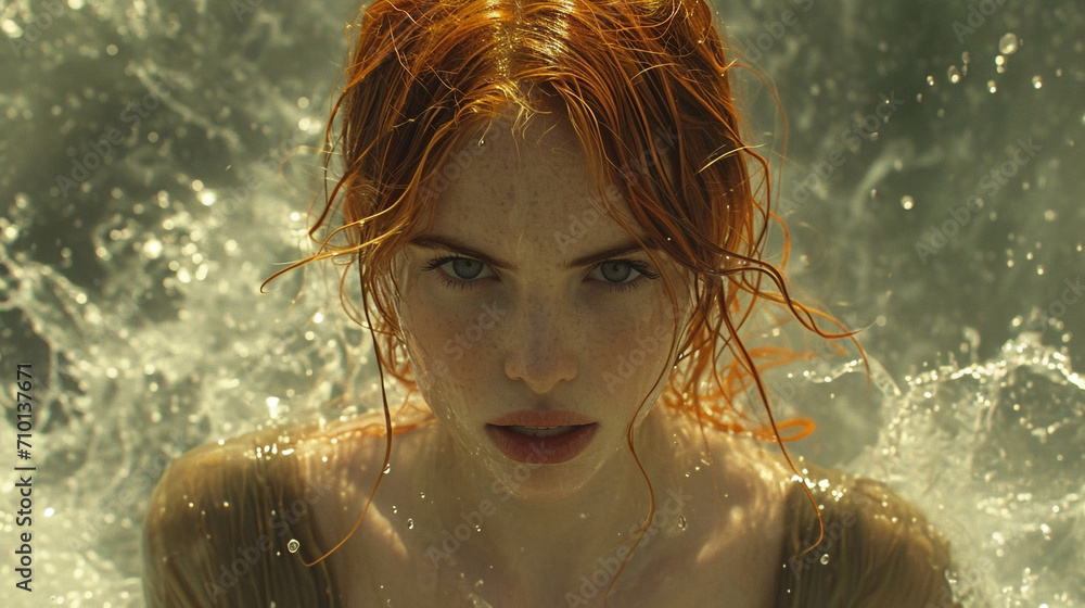 Obraz premium Beautiful red haired