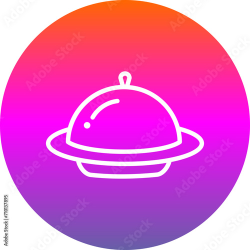 Story Highlights Cover Lifestyle- white symbols on the colorful circle - dinner