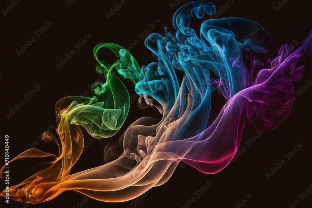 Fototapeta premium Artistic smoke patterns. 