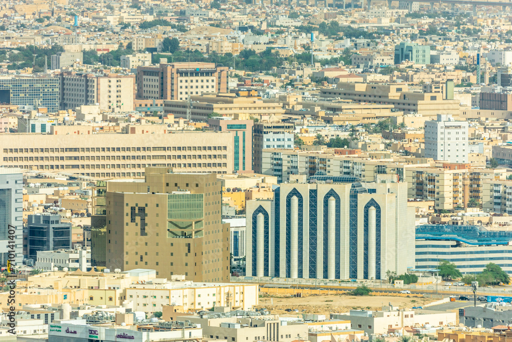 Φωτογραφία Aerial panorama of residential district of Riyadh city, Al Riyadh, Saudi Arabia