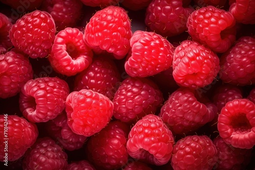 close up of raspberries