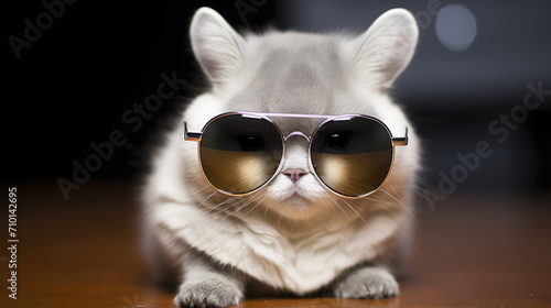 hamster with sunglasses