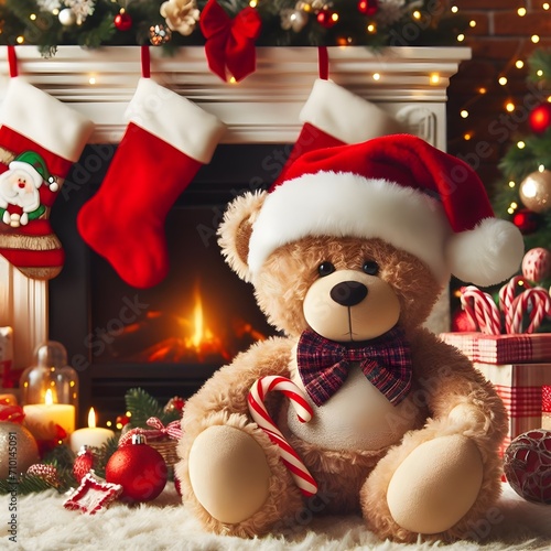 chrismas teddy bear toy