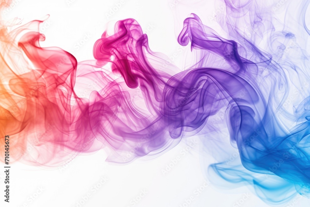 Fototapeta premium Colorful smokes fill the air, creating a vibrant and dynamic scene. Perfect for adding a burst of color and energy to any project