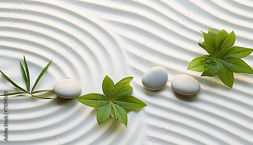 Nature harmony, balance, and beauty bring relaxation generated by AI