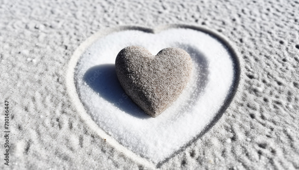 Obraz premium Love shapes emotions, romance symbolizes close up nature generated by AI