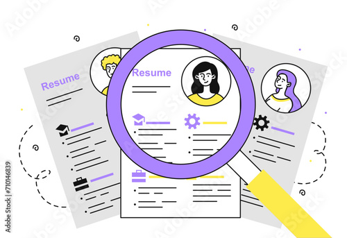Resume assesment vector linear