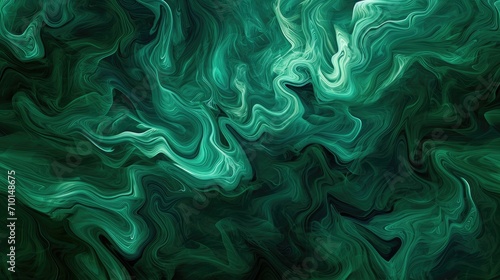 Green and Black Abstract Painting