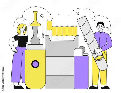 Tobacco production vector linear