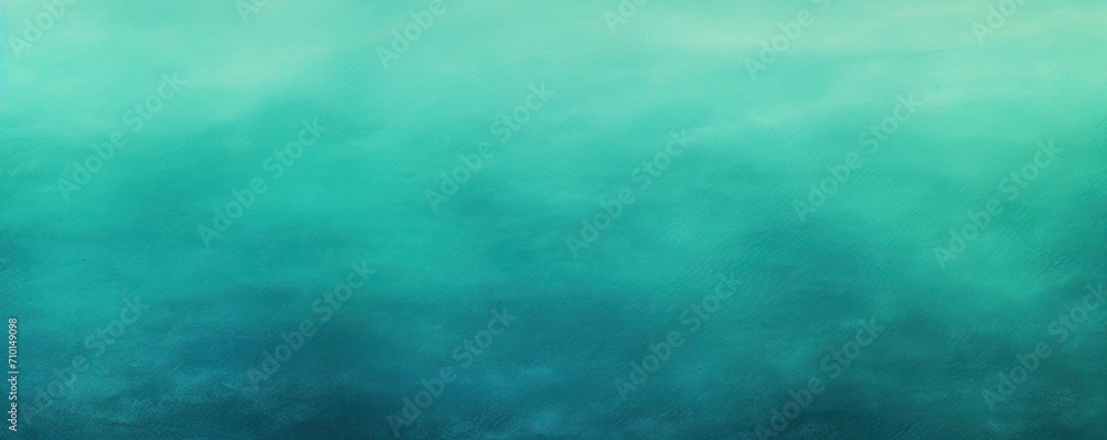 Aquamarine retro gradient background with grain texture 