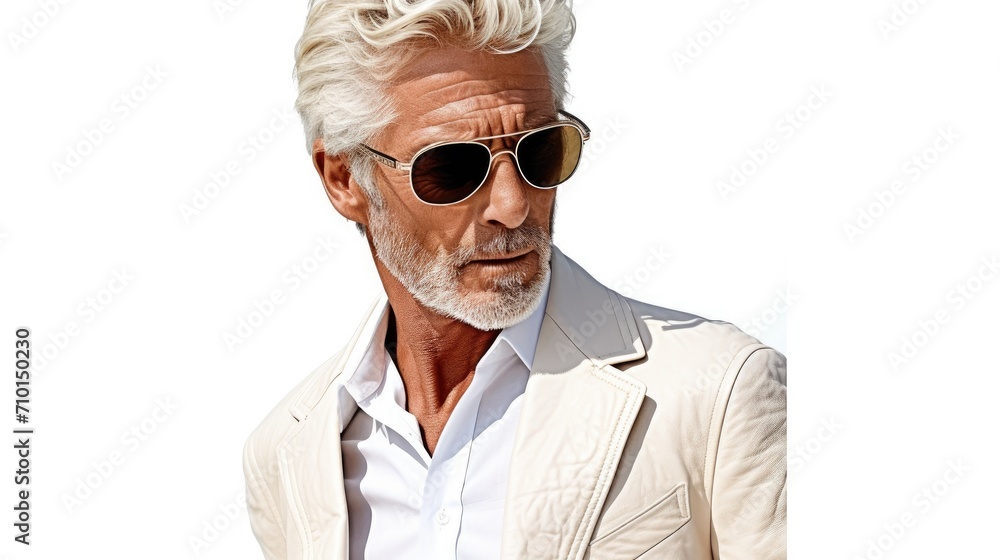 Well groomed bearded man over 45 years old. Beard style for men. Concept for men's mustache and beard hair care. Senior age model men Well groomed bearded man over 45 years old. Beard style for men. Concept for men's mustache and beard hair care. Senior age model men