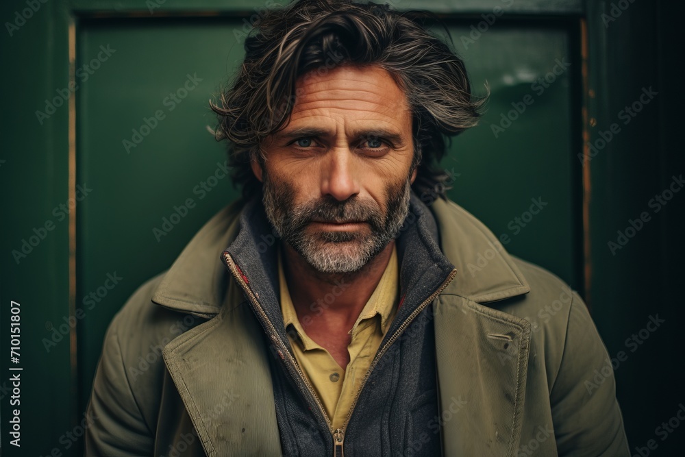 Portrait of a handsome middle-aged man. Men's beauty, fashion. Portrait of a handsome middle-aged man. Men's beauty, fashion.