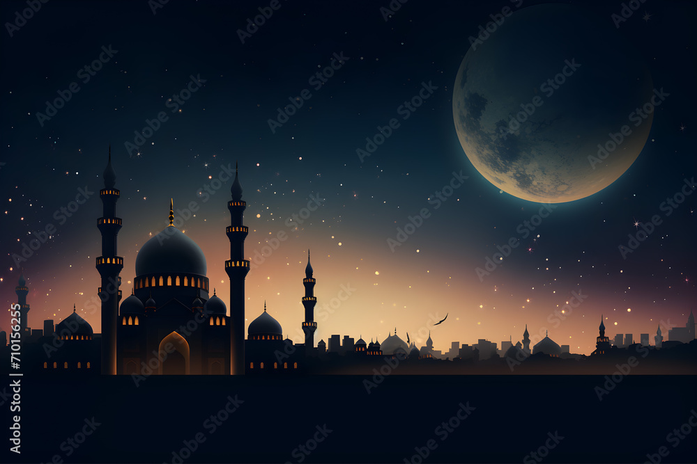 Islamic theme for Ramadan and Eid celebrations as background